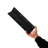 2-Tier Large External Corner Railway Sleeper Bracket - Indoor Outdoors